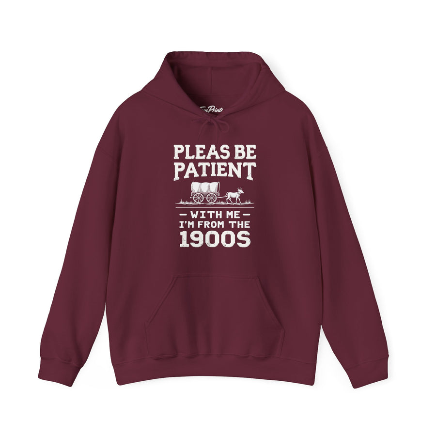 Funny Sarcastic Retro Saying Hoodie for Men Women, 1900s Humor Birthday Gift