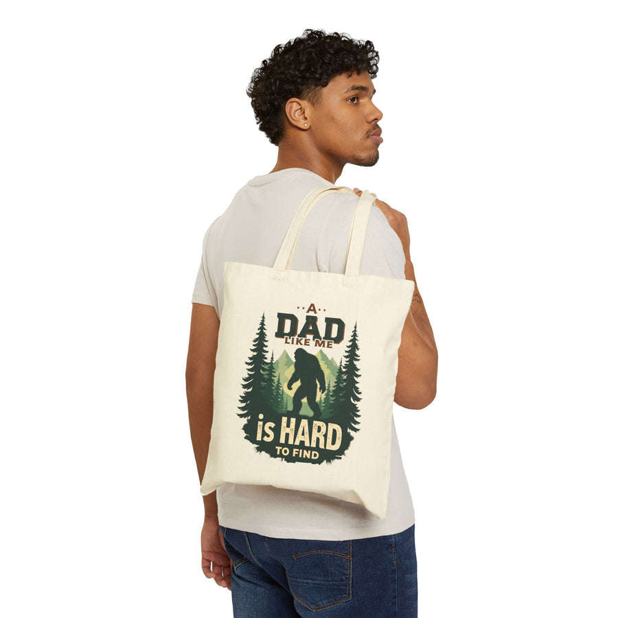 A Dad Like Me Is Hard to Find – Funny Bigfoot Cool Dad Father’s Day Gift Tote Bag
