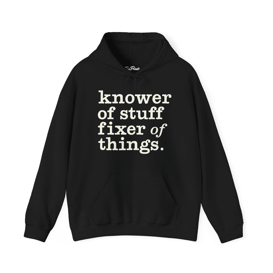 Knower of Stuff Fixer of Things – Funny Handyman Father’s Day Gift for Dad Hoodie