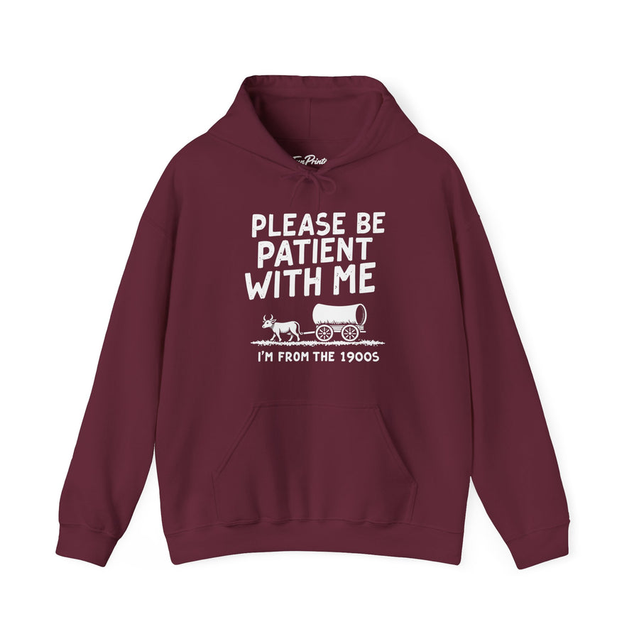 Funny Sarcastic Retro Saying Hoodie for Men Women, 1900s Humor Birthday Gift