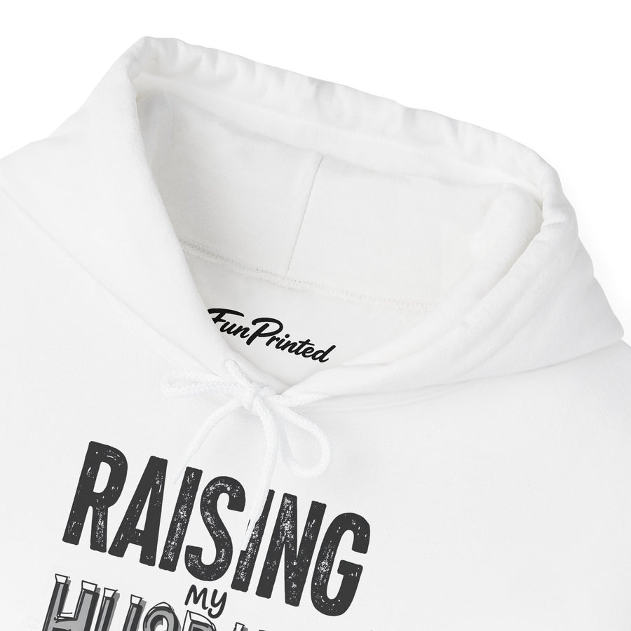 Raising My Husband Is Exhausting – Funny Wife Quote Gift Hoodie