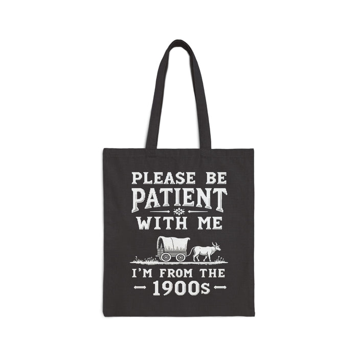 Funny Sarcastic Retro Saying Tote Bag for Men Women, 1900s Humor Birthday Gift