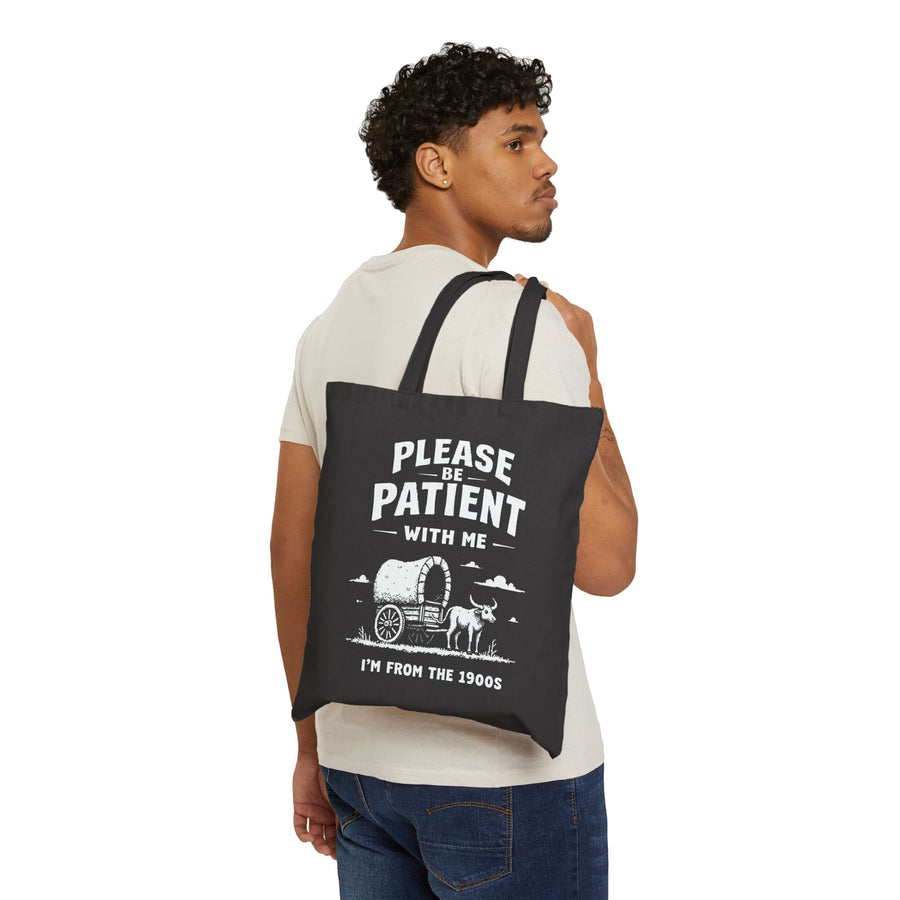 Funny Sarcastic Retro Saying Tote Bag for Men Women, 1900s Humor Birthday Gift