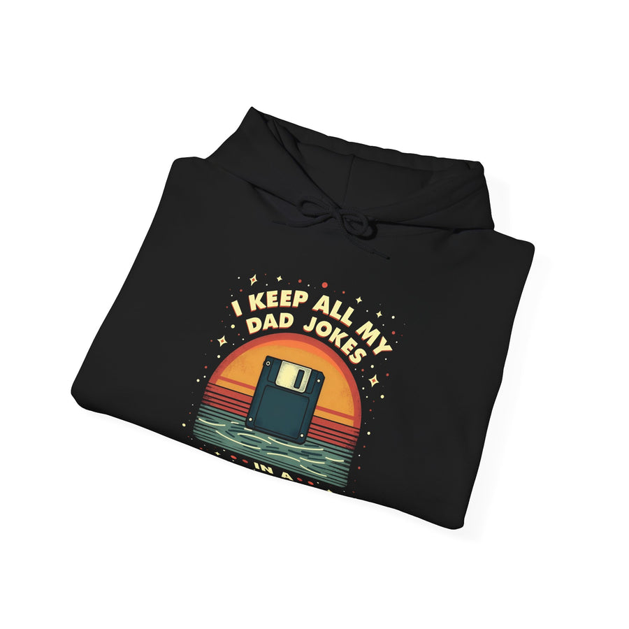 I Keep All My Dad Jokes in a Dad-A-Base – Funny Dad Father’s Day Gift for Dad Hoodie