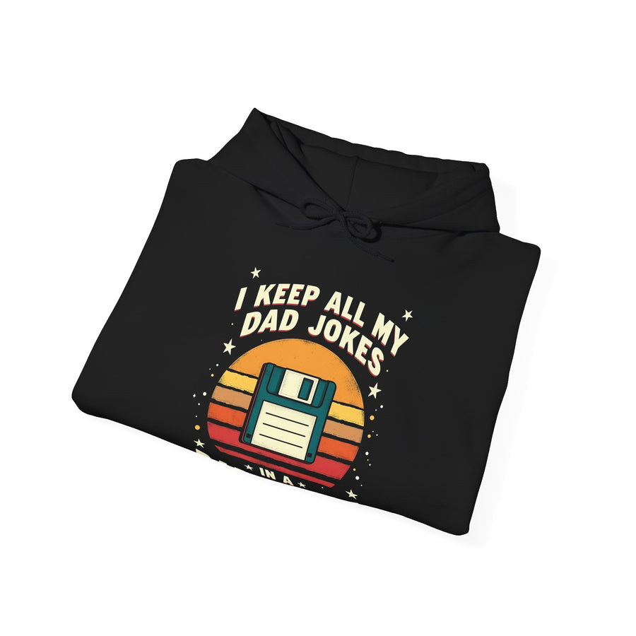 I Keep All My Dad Jokes in a Dad-A-Base – Funny Dad Father’s Day Gift for Dad Hoodie