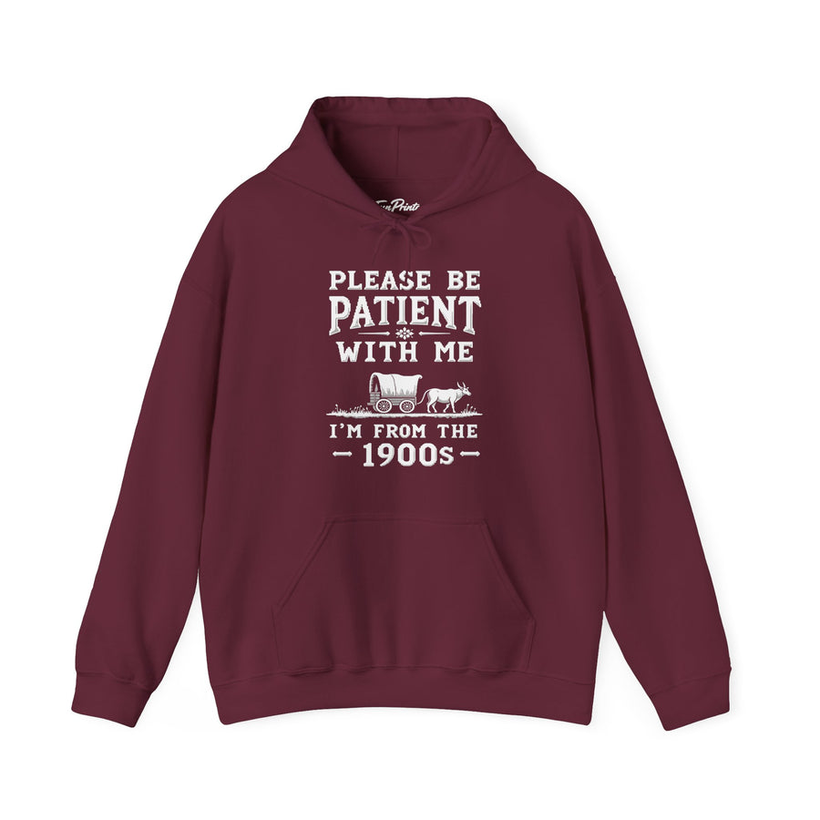 Funny Sarcastic Retro Saying Hoodie for Men Women, 1900s Humor Birthday Gift