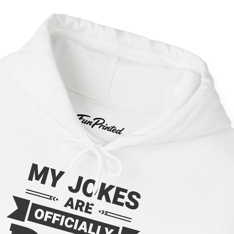 My Jokes Are Officially Dad Jokes – Funny New Dad Father’s Day Gift Hoodie