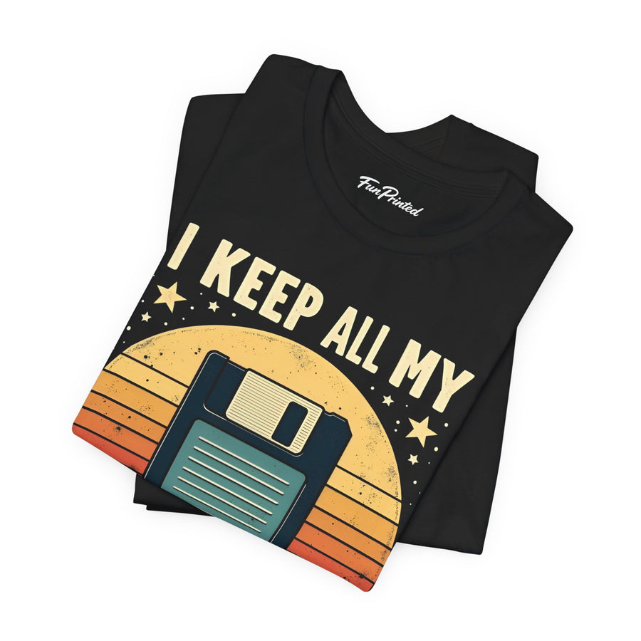 I Keep All My Dad Jokes in a Dad-A-Base – Funny Dad Father’s Day Gift for Dad T-shirt